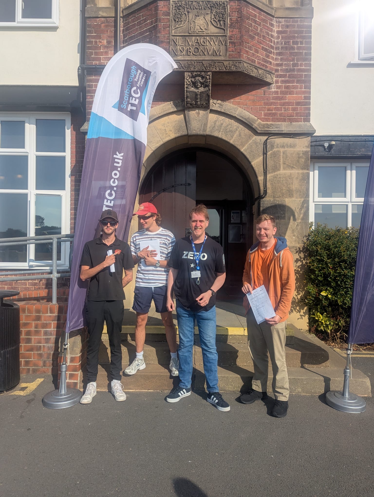 Music students with Paul (tutor)
